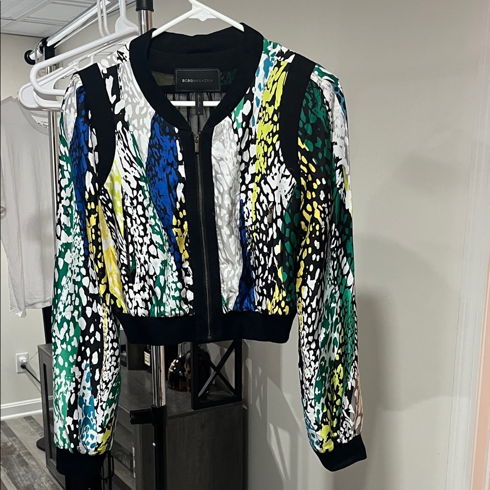 BCBGMaxAzria Multicolor Bomber Jacket